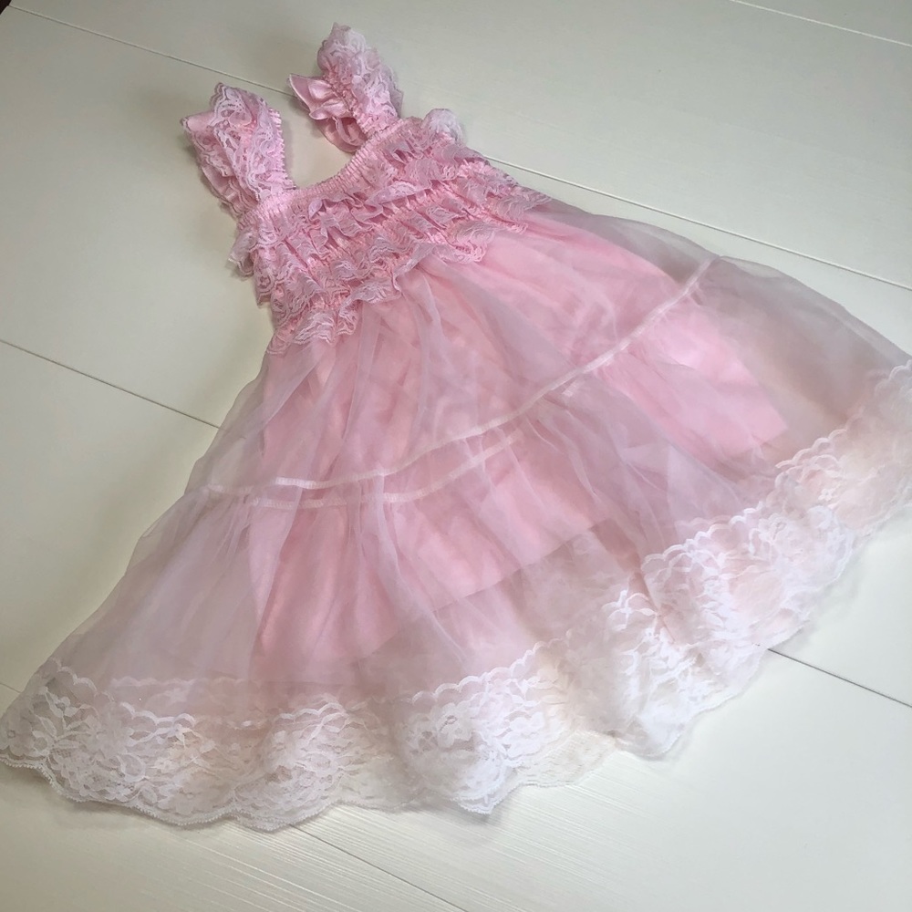 Pink dress baby girl - girl princess dress